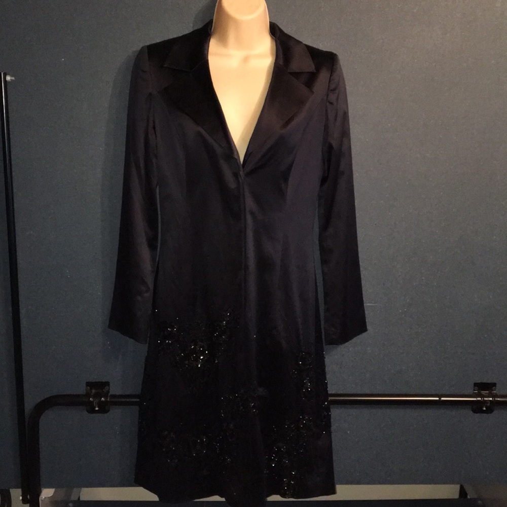Arden B luxe beaded silk blend evening jacket WOW